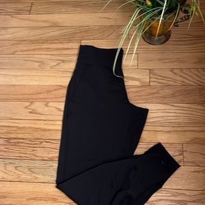 Athleta black high rise joggers.